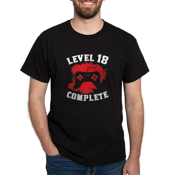 CafePress - Level 18 Complete 18Th Birthday T Shirt - Men's Classic Graphic Cotton T-Shirt