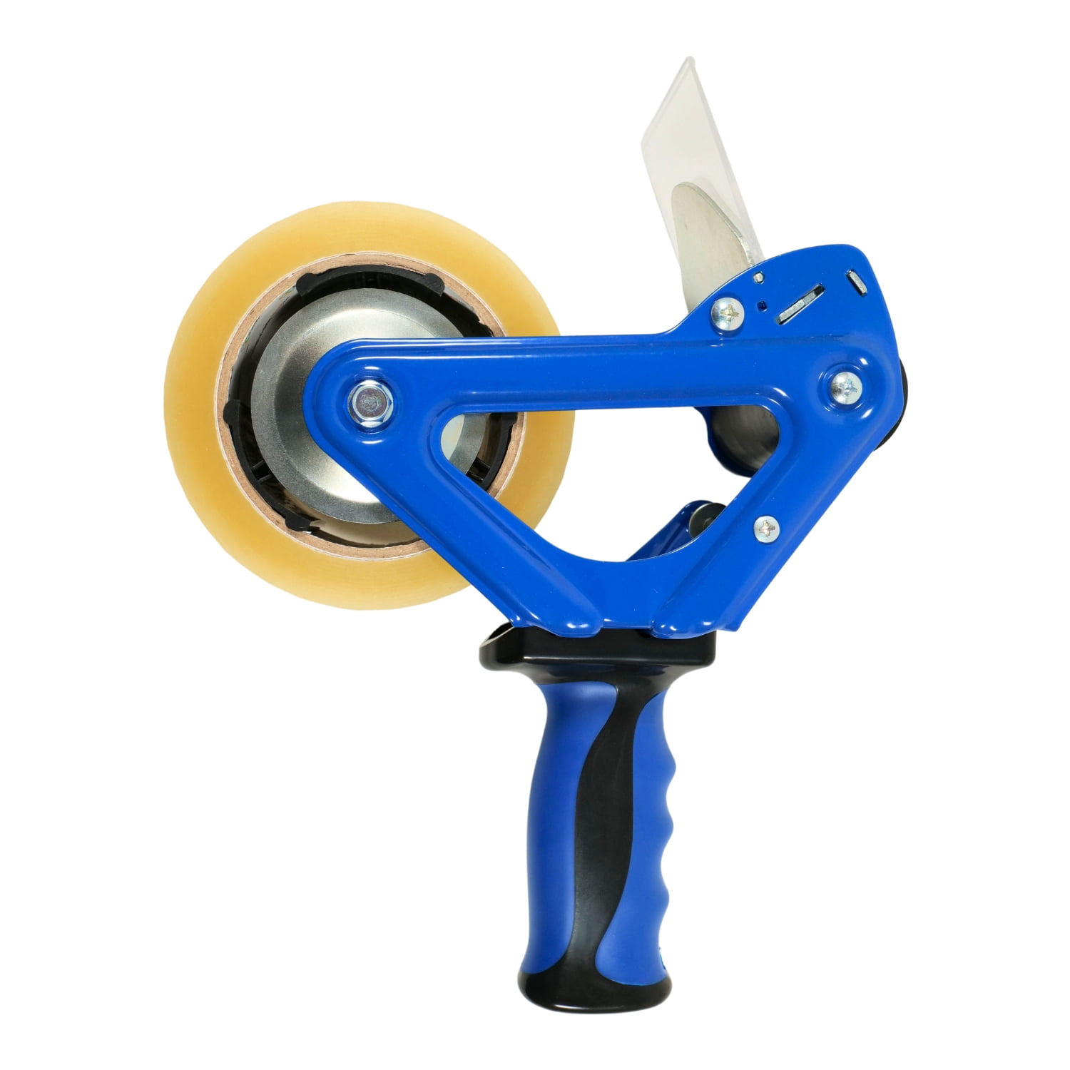 MMBM Blue Packing Tape Dispenser Heavy-Duty 3-Inch Wide Tape Dispenser with Retractable Blade and Extra Sharp Teeth 1 Each