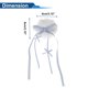 thumbnail image 4 of Accesorios para Casco de Motocicleta Decoración Cola de Streamer para Cascos de Motocicleta Bicicleta Esquí Pegatina de Peluche Blanca 1 Juego, 4 of 6
