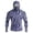 Dark Gray, variant on Men's Tropical Palm Tree Print Fishing Hoodie, Long Sleeve UPF 50+ Sun Protection Shirt with Built-in Face Mask and Thumbholes Green S