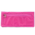 thumbnail image 3 of Big Skinny Thin Executive Checkbook Bifold Wallet with Zippered Pocket, Fuchsia, 3 of 6