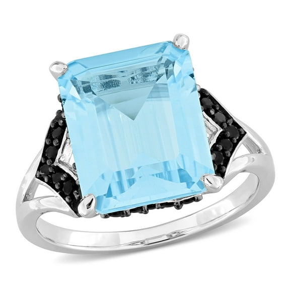 Everly Women's Topaz and Sapphire Sterling Silver Ring