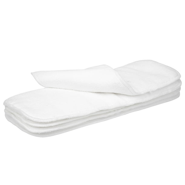 Pañales de tela lavables, Pañales de tela para bebés de 3 capas Insertos de microfibra para bebés Insertos de forro para bebés diseñados para profesionales