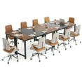 thumbnail image 1 of Costway Set of 4 63" Large Computer Desk Writing Workstation Conference Table Home Office, 1 of 8