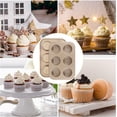 thumbnail image 7 of 2 Packs Round Muffin Baking Pan,Bexikou Stainless Steel Muffin Pan for Baking,Cupcake Tin Cheesecake Pans, Bakeware Muffin Pan for Making Muffins or Cupcakes (Gold), 7 of 7