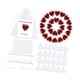 thumbnail image 4 of 24 tarjetas con piedras en forma de corazón, regalos de San Valentín, tarjetas de felicitación para fiestas, bodas, escuelas, familias, 4 of 8