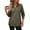 BE05_Dark Green, variant on Womens Zip-Up Dropped Shoulder Sweatshirt Quarter Zip up Sweatshirt Solid Color Long Sleeves Pullover Green S