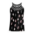 thumbnail image 3 of Pompotops Women Ladies Print Sleeveless Round Neck Pullover Vest Tank Tops Shirts Blouse, 3 of 3