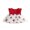 Red, variant on RUINIXCW Newborn Baby Girl Summer Cherry Tulle Dress Cake Smash Outfit Baby Girls Photoshoot Outfits Cherry Embroidered Bow Ruffled Trim Flying Sleeve Princess Tutu Dress