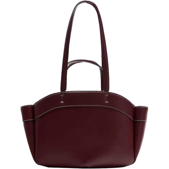 Zhengup Large Capacity Tote Bag for Women Trendy PU Leather Shoulder Purse Handbags Work Shopping Top Handle Satchels