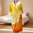 thumbnail image 4 of Gifts for Women Robes for Women Fleece House Coat Oversized Kimono Women's Sleepwear Spa Womens Bathrobe Gold, 4 of 5