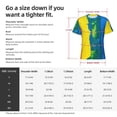 thumbnail image 2 of Yiaed Rainbow Colored Print Mens Short Sleeve Tight Fit T-Shirt, Crewneck Casual Tee-XX-Large, 2 of 5