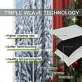 thumbnail image 7 of Christmas Curtains, Winter Xmas Tree White Window Snow Scene Happy New Year Christmas Theme Window Treatment for Living Room Bedroom Kitchen Drapes, 84x84 Inch, 7 of 7