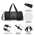 thumbnail image 4 of Fotbe Black Spider On Web Bolsa Deportiva de Lona Plegable con Estampado, Bolsa de Gimnasio con Bolsillo Seco/Húmedo, Bolsa de Viaje Ultraligera de Gran Capacidad, 4 of 6
