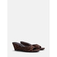 thumbnail image 2 of Time and Tru Women's Slip On Wedge Sandals, 2 of 4