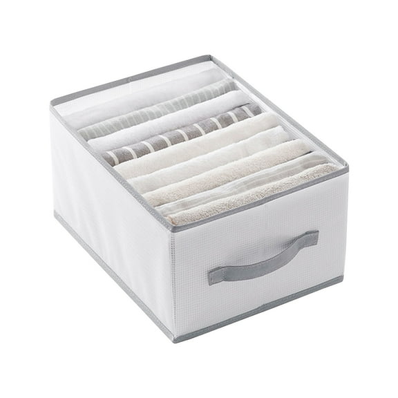 Bdday Storage Cabinet Foldable Clothing Storage Box Wardrobe Classification Container Household Clothing Bedroom Socks Pants Drawer Organizers Closet Storage Organizer