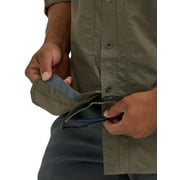 Wrangler® ATG Men's Mixed Material Shirt with UPF 40+ Protection, S-4XL