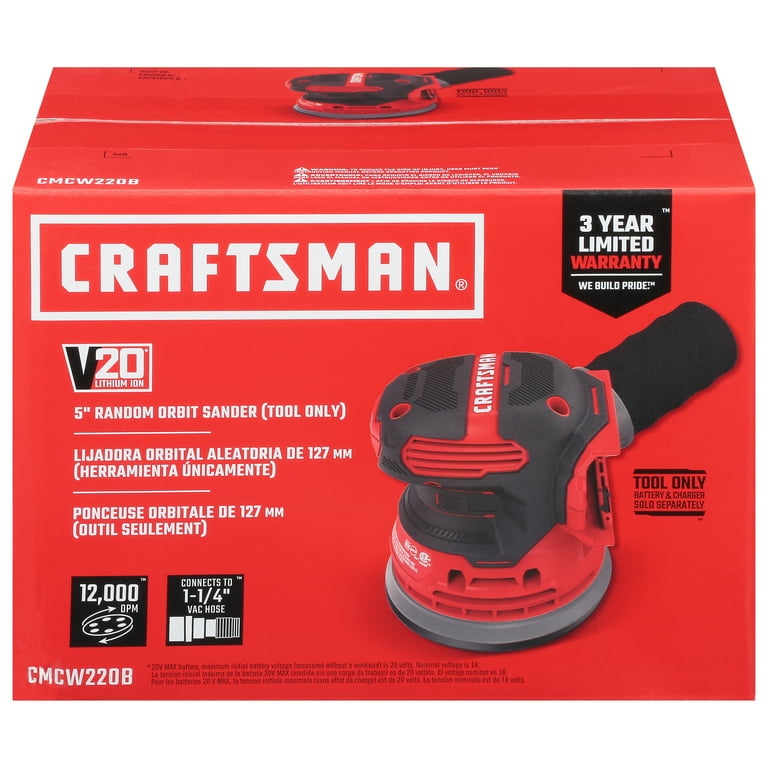 Craftsman 20V Random Orbit Sander Bare Tool Walmart