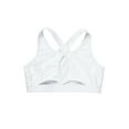 thumbnail image 4 of inlzdz Kids Girls 2Pcs Tracksuit Tennis Golf Running Outfits Athletic Sports Bra Tank Tops with White&Black 6, 4 of 7