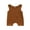 Brown, variant on Summer Toddler Baby Girls Boys Suspenders Jumpsuit Sleeveless Short Rompers Casual Clothes 0-3Y