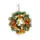 thumbnail image 5 of Corona de vela navideña para colgar en la pared, adorno decorativo de escritorio, anillo floral artificial para fiesta, Acción de Gracias Dorado, 5 of 9