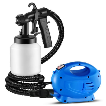 Spray Painter Machine 800ML Paint Spray Painter 650W Paint Sprayer Machine HVLP Oil Primer Water Sprayer w/ 3 Spraying Patterns Motor Strap Detachable Container ()