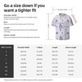 thumbnail image 7 of Disketp Men's Hawaiian Stripes and Sprigs of Lavender Print Shirts Button Down Holiday Beach Shirts-Small, 7 of 7
