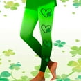 thumbnail image 2 of BLVB St. Patrick's Day Workout Leggings for Women Printed High Waisted Casual Slim Yoga Pants Athletic Tights, 2 of 5