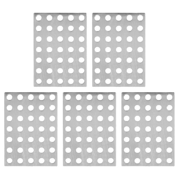 Mending Plate Corner Brace,5 Packs Tie Plate Flat Mending Plate Steel Mending Platesfor Wood Unrivaled Performance