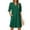 Green, variant on Flattering Dresses For Apple Shape Tiered Mini Casual Shift Dress Women's V Neck Short Sleeve Hollow Out Lace Ruffle Dresses With Pocket Eyelet Summer Dresses for Women Green XL