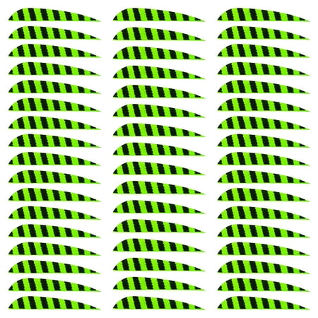 Uxcell Arrow Vanes Arrow Fletching 4 Water Drop Shape Turkey Feathers for Hunting DIY Shooting(Fluorescent Green Pack of 50)