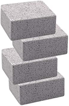 PACK OF 5 x LARGE GRILL-BRICK PUMICE GRIDDLE CLEANING STONES 200 x 100 x 90mm 
