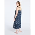 thumbnail image 3 of Joyspun Women's Woven Midi Sleep Gown with Shoulder Tie, Sizes XS-3X, 3 of 4