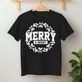 thumbnail image 2 of Merry And Bright Moody And Uptight Christmas Couple Matching – T-Shirt, Hoodie & Sweatshirt – Christmas Theme – Couples, 2 of 6
