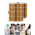 thumbnail image 4 of Yellow Black Plaid Cloth Napkins Set of 6 Reusable Dinner Napkins, Fall Country Farmhouse Buffalo Check Cocktail Napkin Washable Table Napkins for Wedding/Holiday Party/Baby Shower 20"x20", 4 of 7