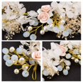 thumbnail image 3 of Piezas de niña de flores para boda, banda de guirnalda floral perla, corona de pelo nupcial Boho, 3 of 5