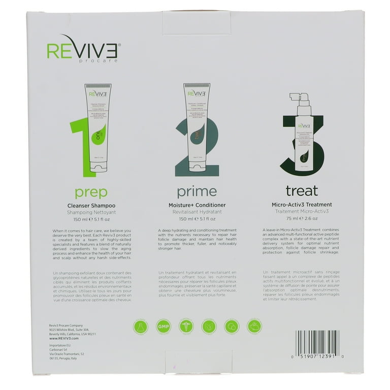 るい　REVIVE 3点セット Revive Procare Hair Loss Reduction Kit - 3 Part System with