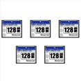thumbnail image 1 of 5X 128MB Compact Flash Memory Card for Camera, Advertising Machine, Industrial Computer Card,5 x Compact Flash Card,White&blue, 1 of 4