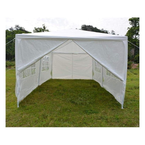 10x20ft Outdoor Canopy Tent - Party Wedding Gazebo with Side Walls & 2 Doors