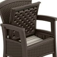 thumbnail image 3 of Suncast Elements Outdoor Patio Club Chair with 11-Gal. Under-Seat Storage, Java, 3 of 10