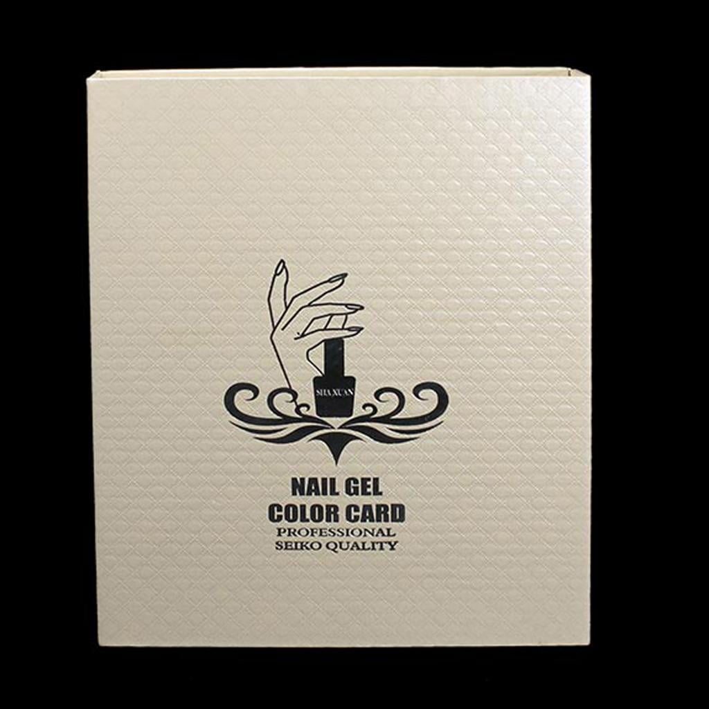 EHJRE Salon put the book 120 , Easy to Use - No Need to Glue tips of The Nails to The Card with Double Sided Tape Or Glue - Champagne
