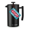 thumbnail image 3 of Belwares French Press Coffee Maker 34 oz Stainless Steel Coffee Press, Double Wall French Press with 4-Level Filtration, 3 of 9