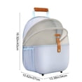 thumbnail image 3 of Yhmxh Mochila transportadora plegable y transpirable para gatos, bolsa de viaje portátil de malla para mascotas pequeñas (perros y gatos), mochila ligera y ventilada para senderismo, viajes y avent, 3 of 5