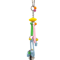 1049 Bobbin Quiver Handcrafted Colorful Hanging Bird Cage Toy