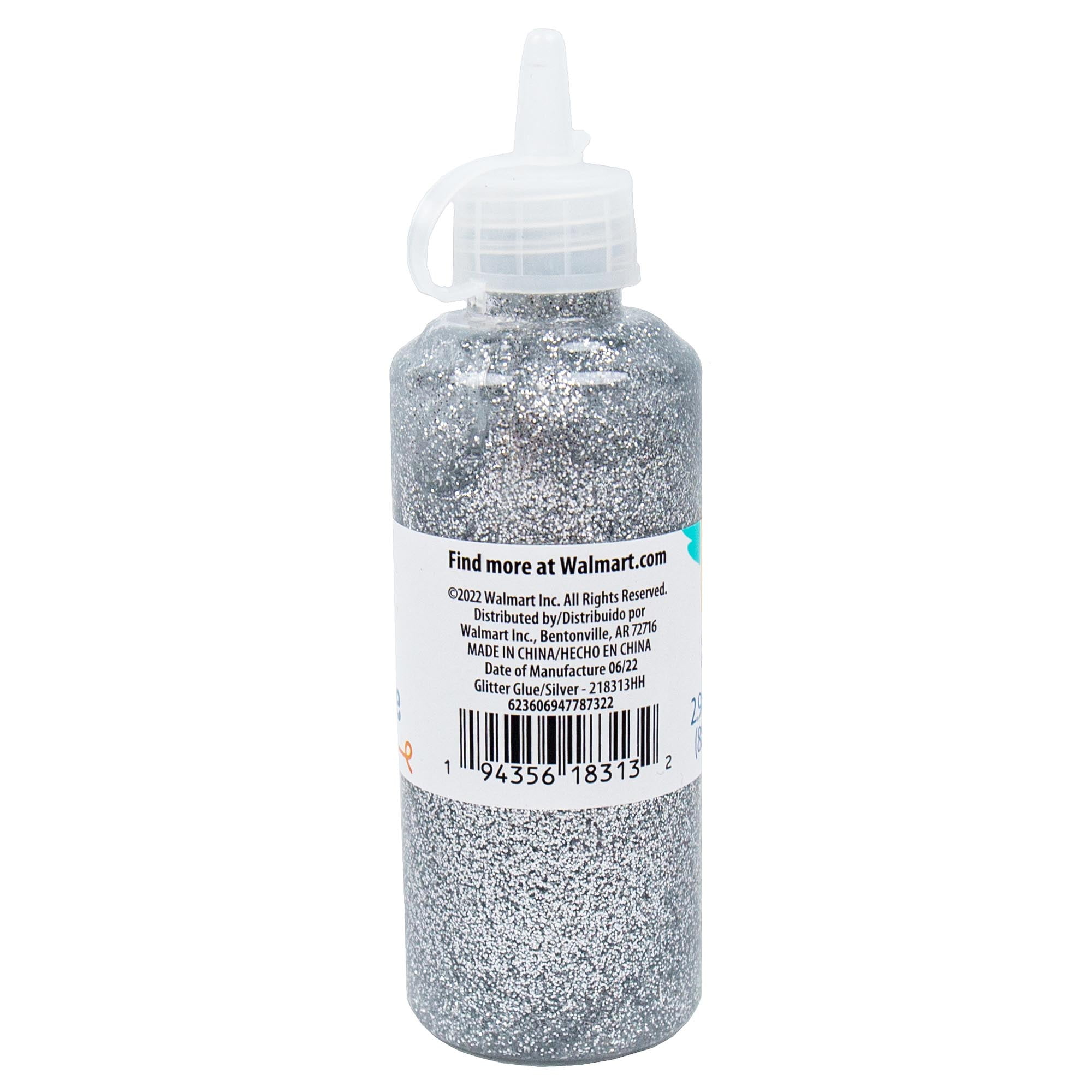 (6 pack) Hello Hobby Silver Glitter Glue, 2.9 oz.