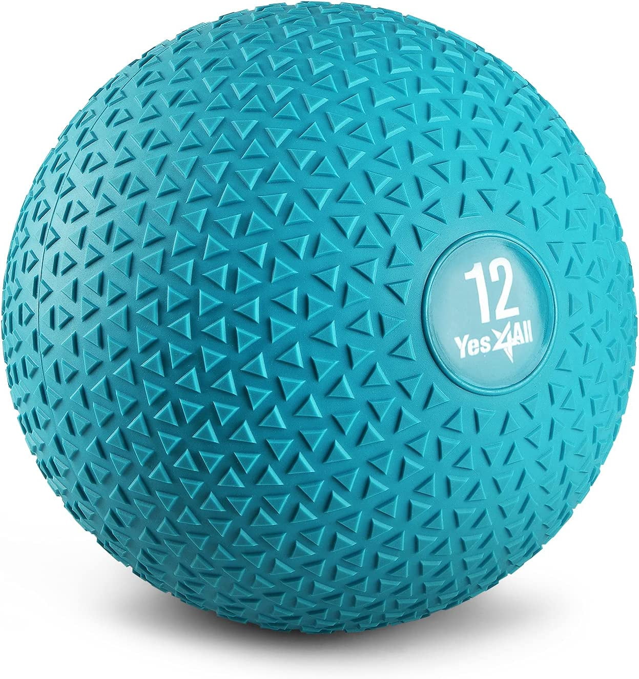Yes4All 12lbs Slam Medicine Ball Triangle Teal