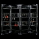thumbnail image 4 of Soporte para exhibición de aretes, organizador de racks de almacenamiento de 4 paneles de soporte de aretes para joyas plegable(blanco) Ecomeon no, 4 of 5