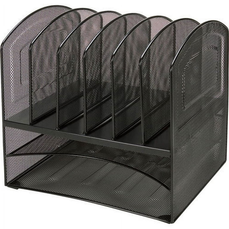 Lorell Mesh Desk Organizer - 8 Compartment(s) - Sturdy - Powder Coated - Black - Steel - 1 Each Lorell Mesh Desk Organizer - 8 Compartment(s) - Sturdy - Powder Coated - Black - Steel - 1 Each