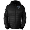 thumbnail image 3 of Men's ActionHeat Black Dallas Cowboys 5V Battery Heated Insulated Puffer Full-Zip Hoodie Jacket, 3 of 7
