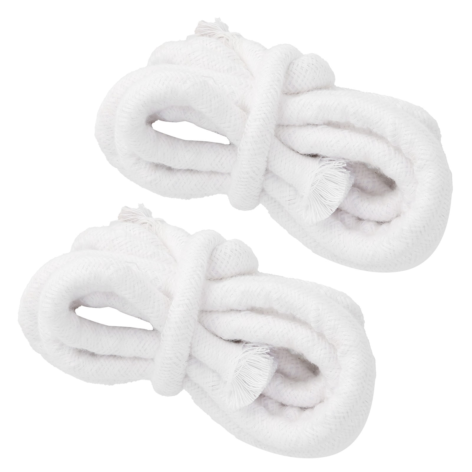 LAZIOEGR 2Pcs Braided Cotton Candle Wicks 10mm Thick Round Oil Lamp Wick 78.7 Inches for DIY